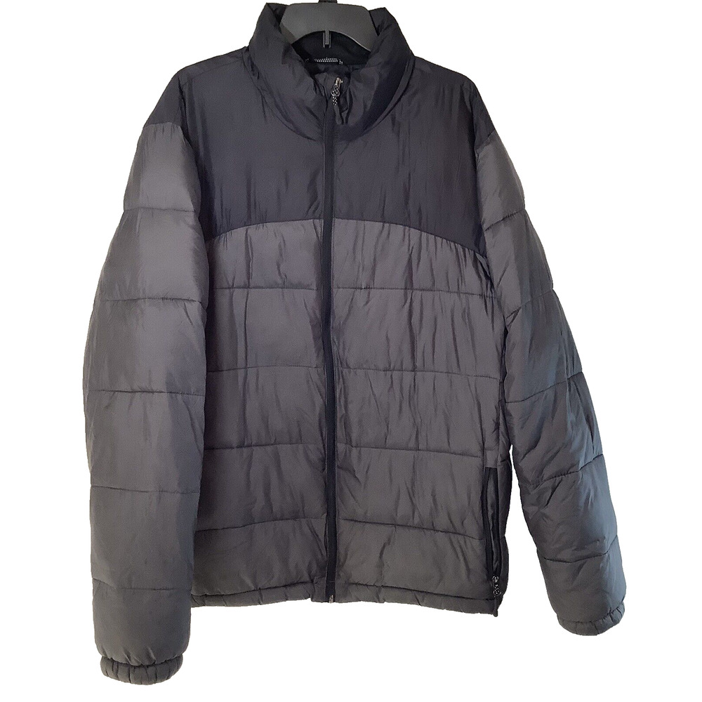 Champion Jacket Mens XL Black Full Zip Venture Loft Puffer Outerwear C9